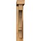 Ekena Millwork Balboa Block Rough Sawn Bracket w/ Offset Brace, Western Red Cedar, 4"W x 18"D x 22"H BKT0402X18X22BOA05RWR - alternate 2
